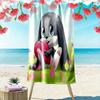 Schnuffel Print Beach Towel, Large Soft Quick Dry Towel for Beach Camping Swimming