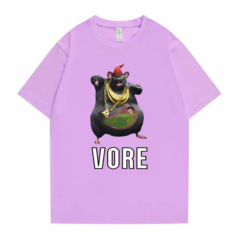 Funny Mouse Hip Hop Rap Biggie Cheese Vore T Shirt Unisex Women Harajuku Oversized EU Size T-shirts Unisexs Fashion Brand Tshirt Tops