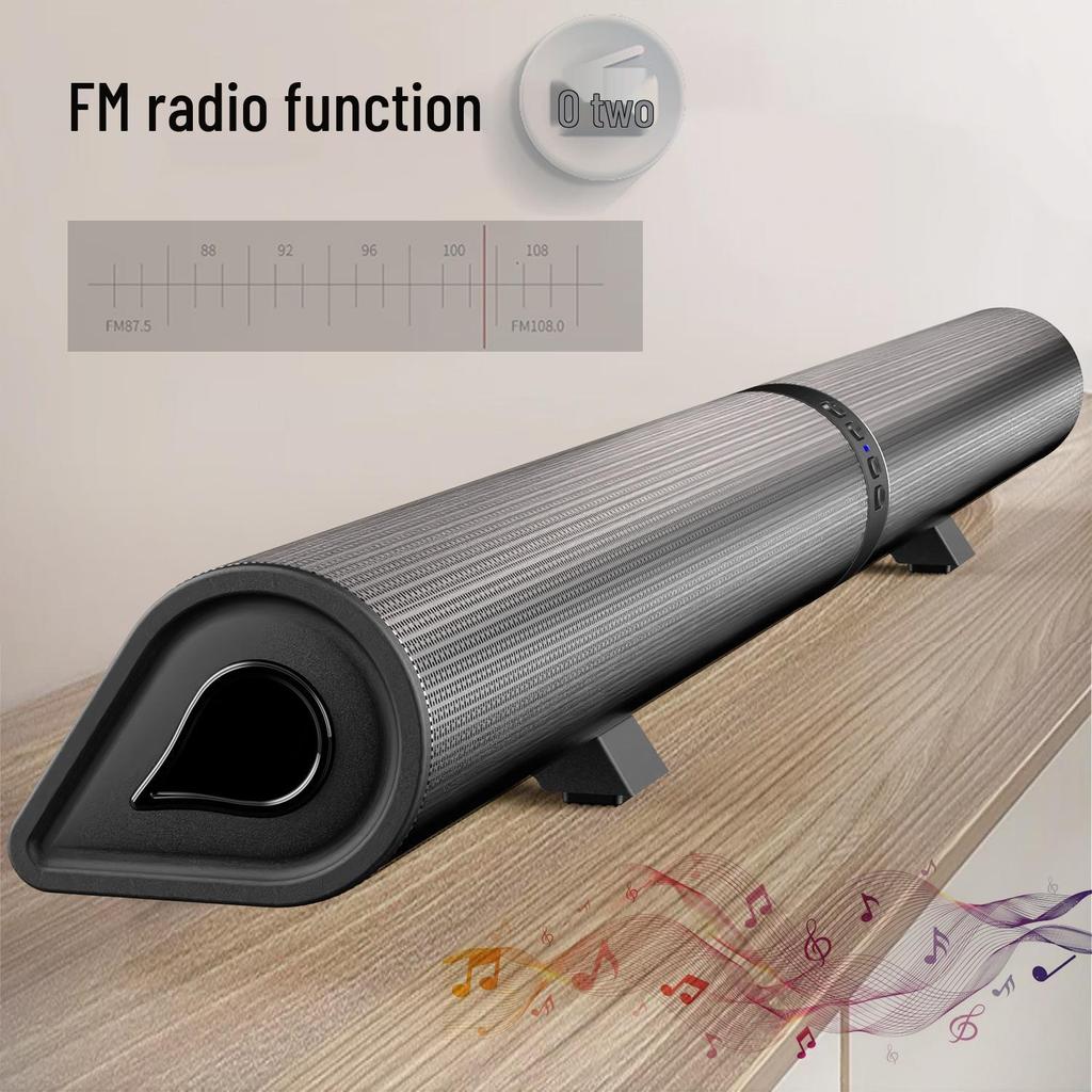 Bluetooth Detachable Home Theater Soundbar with Fiber Optic Connectivity for TV and E-commerce