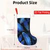 Christmas Decoration Fireplace Hanging Stocking 1pc, Pattern of Glowing Blue - Christmas Stockings, Santa Claus Ornam