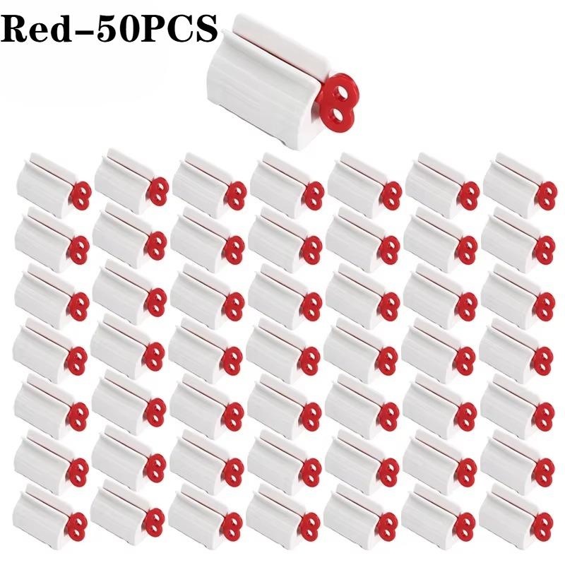 1-50PCS Toothpaste Squeezer with Colorful Nozzle Dishwasher Safe Manual Squeeze Tool for Bathroom Hygiene Toothpaste Roller