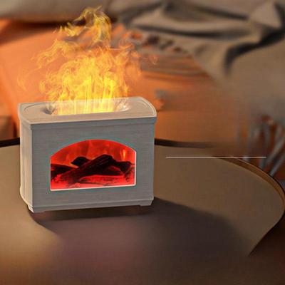 Creatieve Aromatherapie Vlam Luchtbevochtiger: Draagbare, Plug-In met Grote Capaciteit voor Slaapkamers
