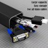 40cm PVC Desk Cable Tray Under Desk Cord Organizer No Drilling Cable Management Channel Raceway Wire Hider for Office Desk Home