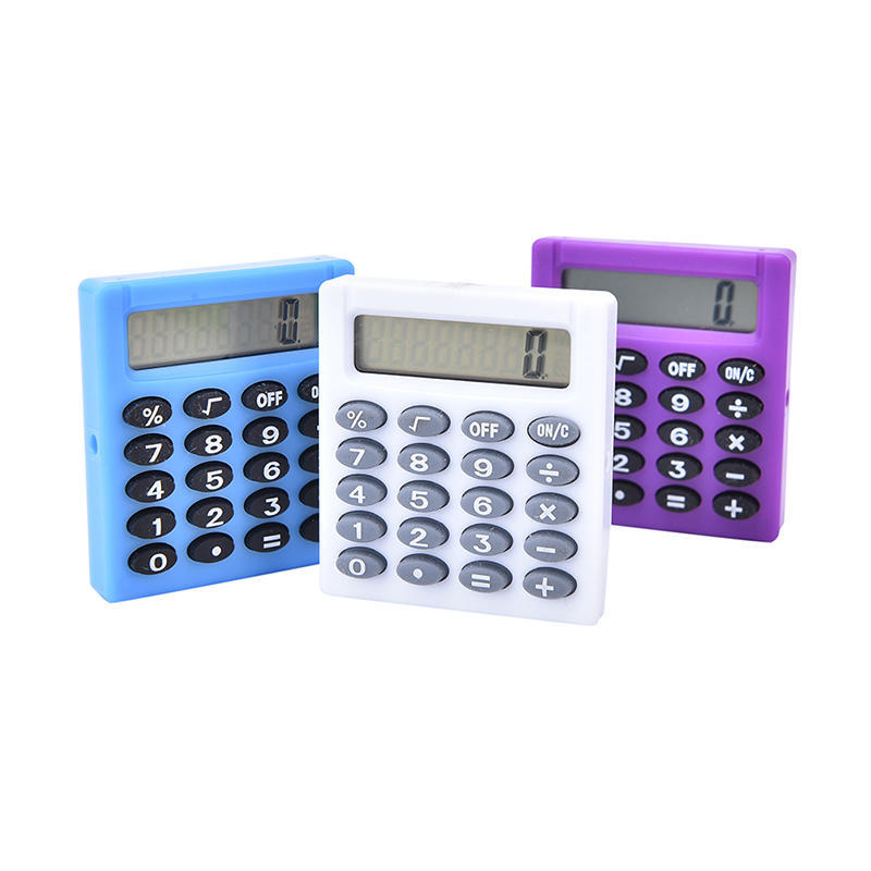 Student Small Mini Electronic Calculator Candy Color Calculating Office Supplies,