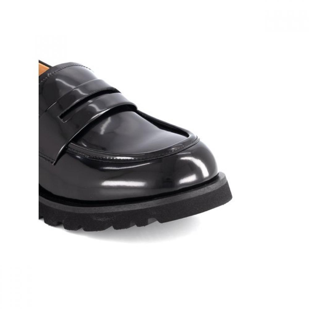 Daks Women S ShoeS 5cm Semi dreSS Chunky Loafer Drf503ba10  Black 