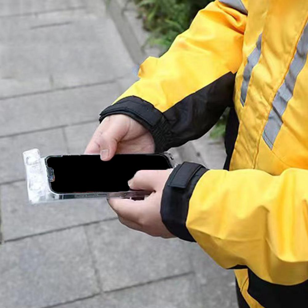 Simple Style Transparent Thickened Mobile Phone Bag Phone Used N For Rider Suitable EWW Touchab O7O5