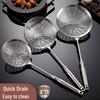 304 Stainless Steel Skimmer Ladle for Noodles, Dumplings, and Frying