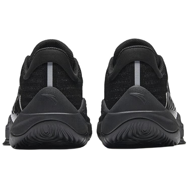 Anta Mountain 2.5 Cushioning, Wear Resistant Low top Basketball Shoes Men's Basic Black Sneakers 112521604-4