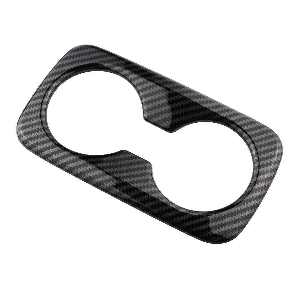 Car Back Water Cup Panel Cover Trim Decoration Sticker for Kia Sportage NQ5 2022 2023 2024 Imitation Carbon Fiber Accessories