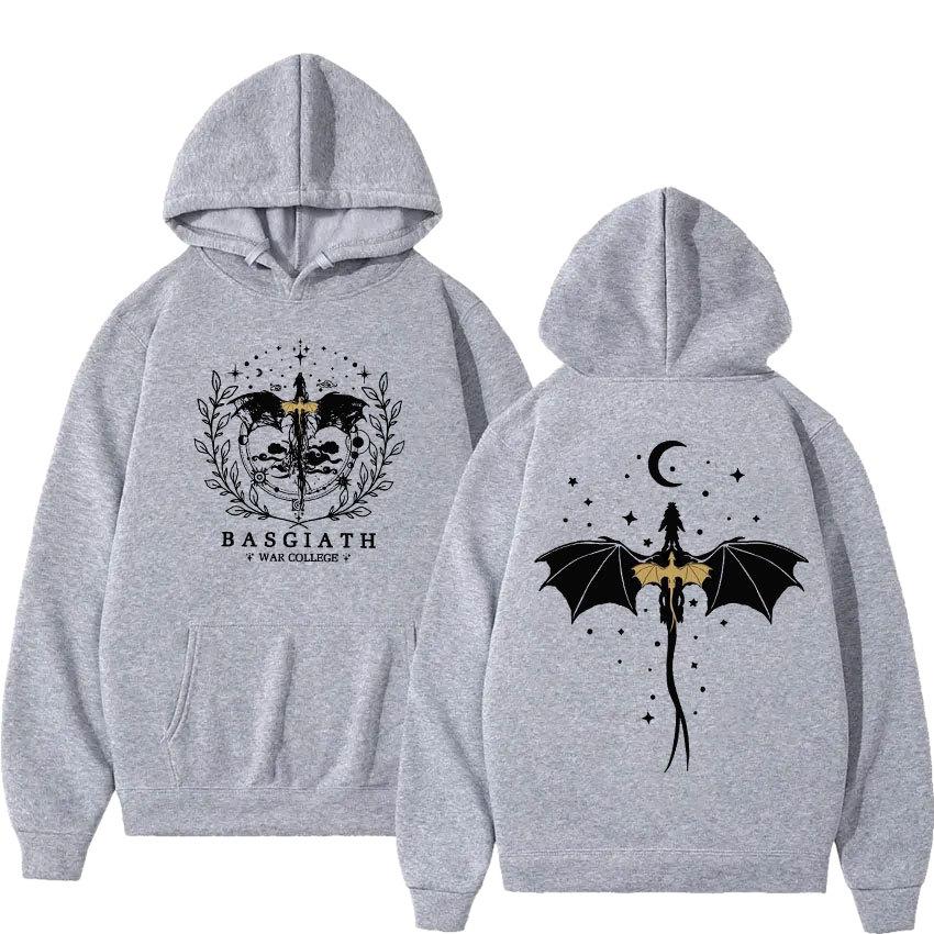Basgiath War College Fourth Wing Hoodie Men's Fashion Pullov