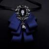 Hanbone Mens Formal Shirt With Multilayer Butterfly Bow Tie For Elegant Wedding Attire