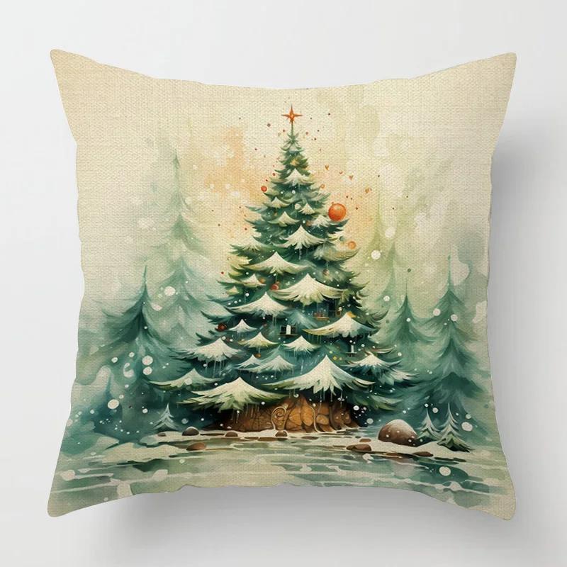

Modern Decorative Cushion for Home Living Room Decor Throw Pillow Cover 45*45 40x40cm 60x60cm 45x45cm 50x50cm Merry Christmas 16x16in 40x40cm