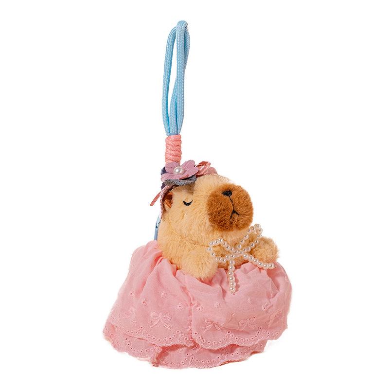 Cute Cute Capybara Pendant Plush Toy Doll Kapibara Doll Couple Bag Keychain Rag Doll
