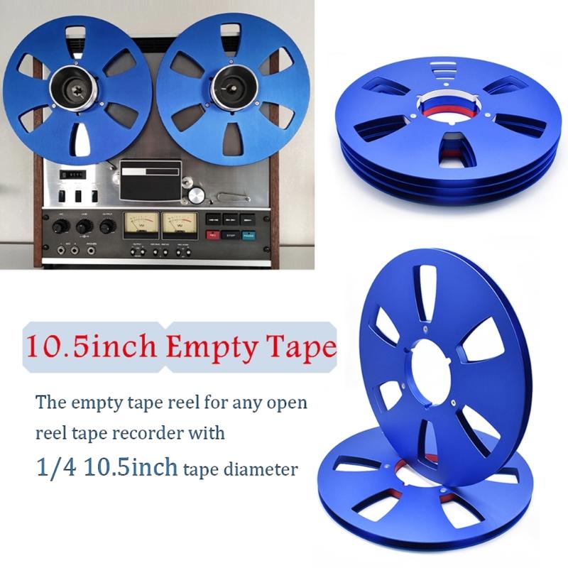 Professional Aluminum Reel 6 Hole Design For 1/4Inch 10.5 Open Tape Recording Disk Accessory