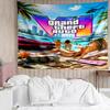 Game Grand Theft Auto Tapestry for Bedroom Aesthetic Classroom Tapestries Wall Hanging for Living Room Dorm Office,Ideal Creative Gift