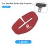 1pcs Car Seat Belt Buckle Cover Suede Protector Anti-collision For Volkswagen VW Polo Jetta Sagitar Magotan Passat B5 B6 B7 CC