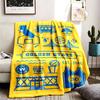 Golden State Warriors Theme Personalized Outdoor Flannel Blankets Soft And Suitable For All Seasons Perfect For Sofas Beds And Camping