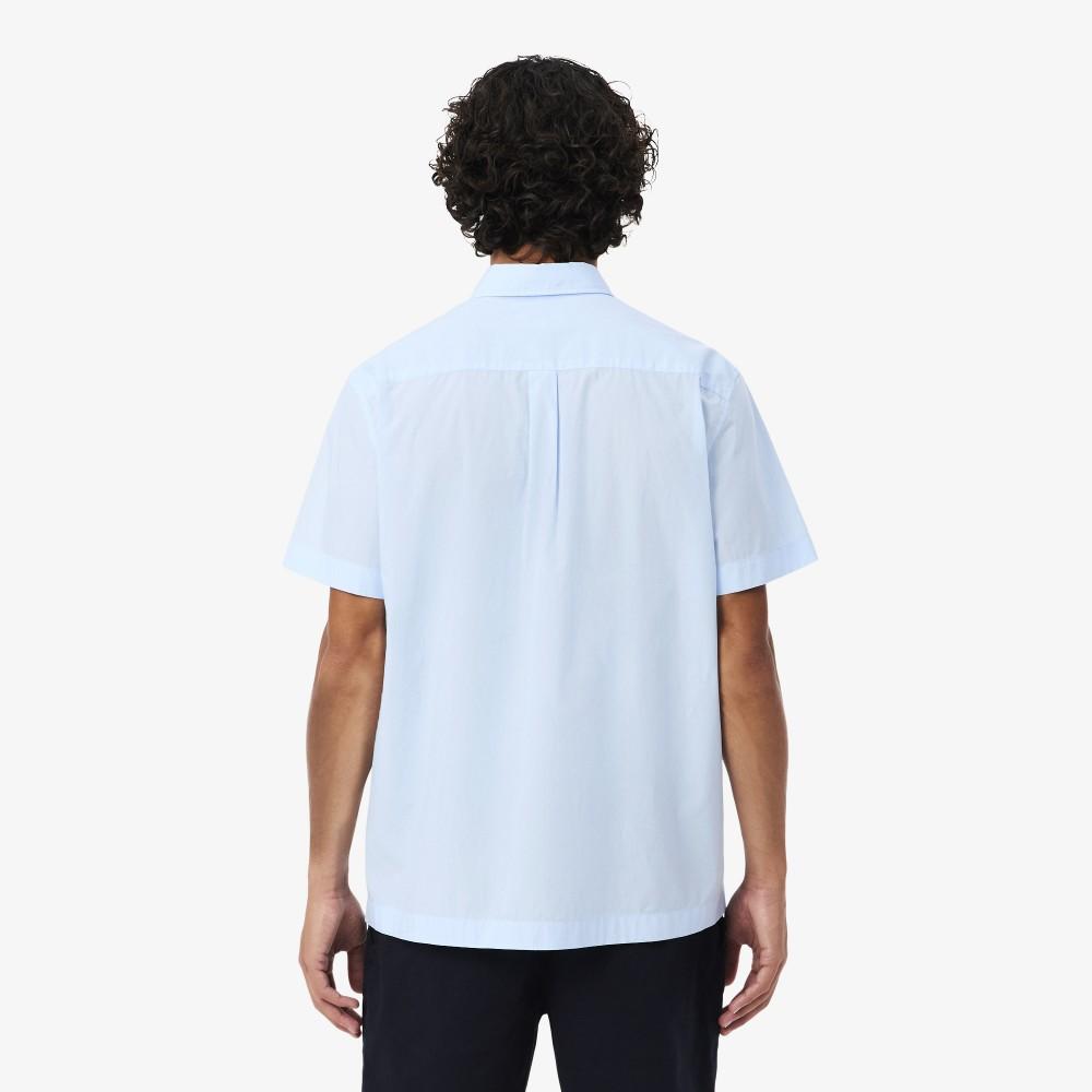 Lacoste Men's Light Poplin Short-Sleeved Shirt CH2312-56GT01