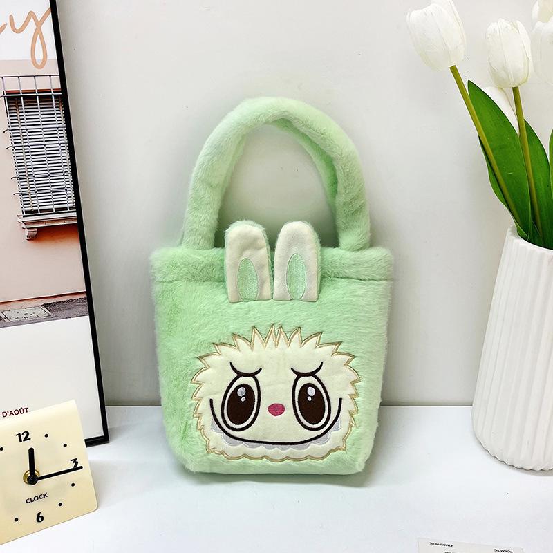 New Handbag Girls Cute Labubu Plush Bag
