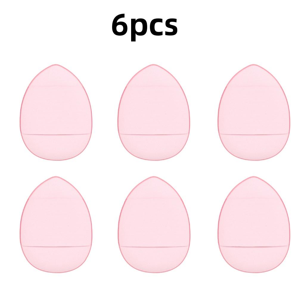 6 Pièces Mini Applicateur Doigt Fond de Teint Petit Coussin d'Air Éponge Poudre Correcteur Visage BB Crème Applicateur Cosmétique Outils Maquillage
