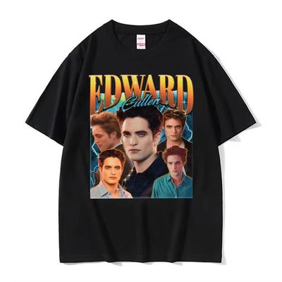 Edward Cullen Retro 90s Graphic T Shirt Twilight Movie Classic Short Sleeve T Shirts Men Women Fashion Gothic Streetwear T-shirt