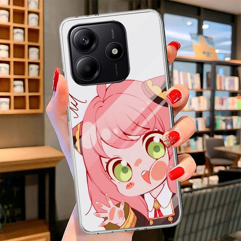 S-Spy Family Anya Phone Case For Xiaomi Redmi Note 15 14 13 12 11 10 Pro Plus 14S 12S 11S 11T 11E 10S Soft Fundas Shell Redmi No