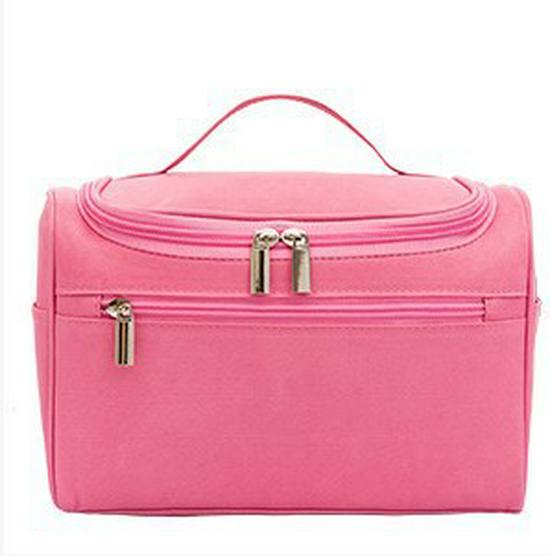 

Large Capacity Waterproof Travel Toiletry and Makeup Bag - Durable & Multifunctional розовый