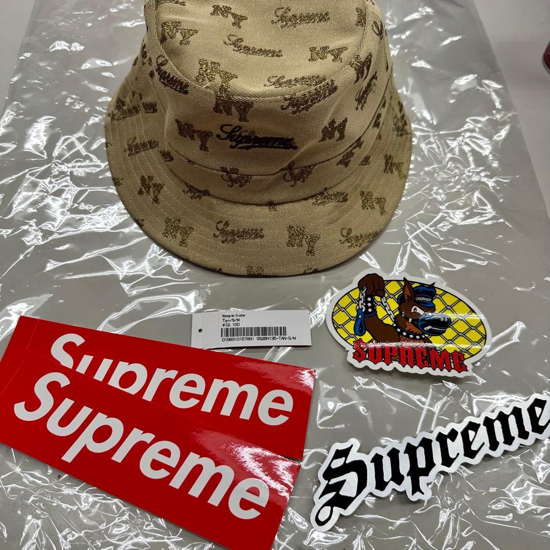 Used Supreme Monogram Crusher Tan S/M