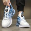 Putian Sports Shoes Men's Mesh Breathable 2025 Rotary Buckle Shock-absorbing Running Casual Trendy