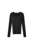 Moeoseoul And Square Neck Knit T-Shirt