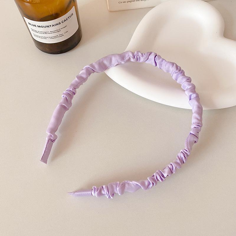 

Корейский стиль Французская плиссированная широкая повязка на голову - Шикарный ароматный стиль для женщин