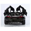 Modèle de voiture Bugatti Tourbillon Supercar en alliage 1/24 Son et lumière Rappel Jouet pour enfants Objets de collection Cadeau d'anniversaire