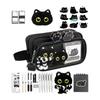 NEW Cat Pencil Case With Gel Pens Sticky Notes Animal Pencil Case Stationery Supplies For Marker School Supplies Kids Teen Girls