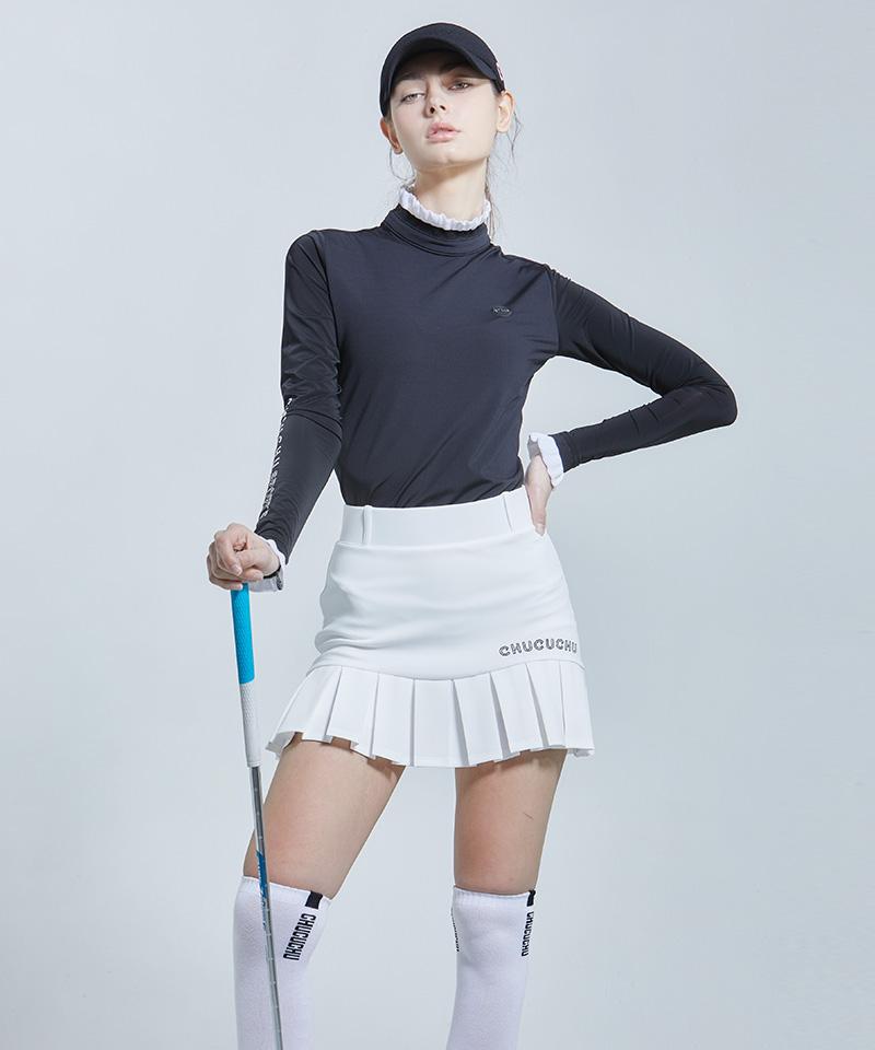 Chuku Chu Cbess-Sk008W Jersey Pleated Skirt