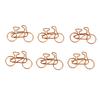 100PCS Bike Shaped Paper Clips Cute and Interesting Bronze Metal Clips for Documents Scrapbooks Tran
