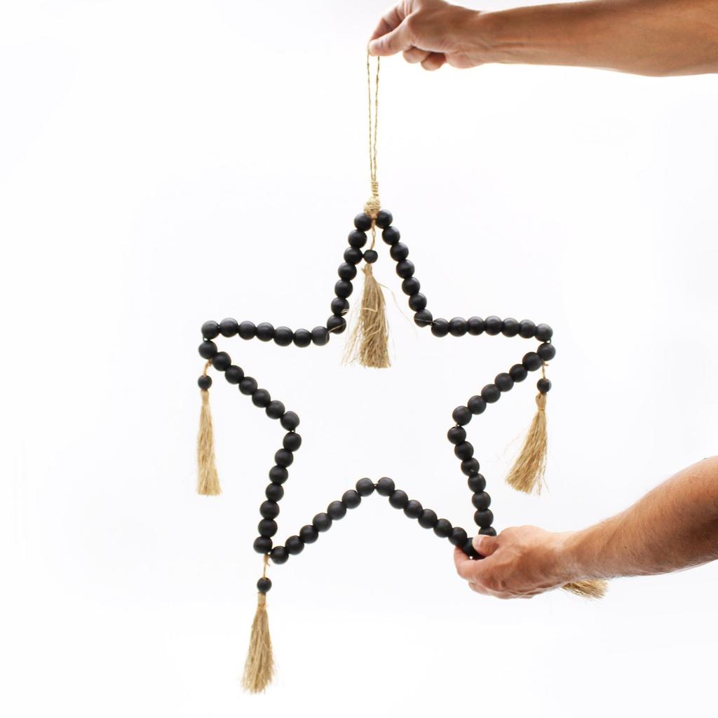 Large Beaded Star Mobile 58 x 38 cm