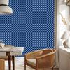 Dotted Blue Wallpaper, a Calm Tone for the Living Room and Bedroom 50x1000