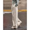Demana Women's Washed Cotton-Feel Relaxed Wide-Leg Casual Pants