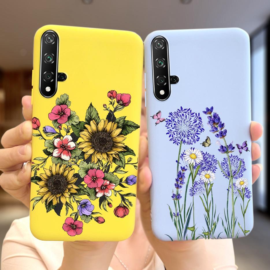 For Huawei Honor 20 Case Stylish Painted Silicone Soft TPU Phone Case Fundas For Huawei Nova 5T 5 T Honor 20 Honor20 Cases Cover