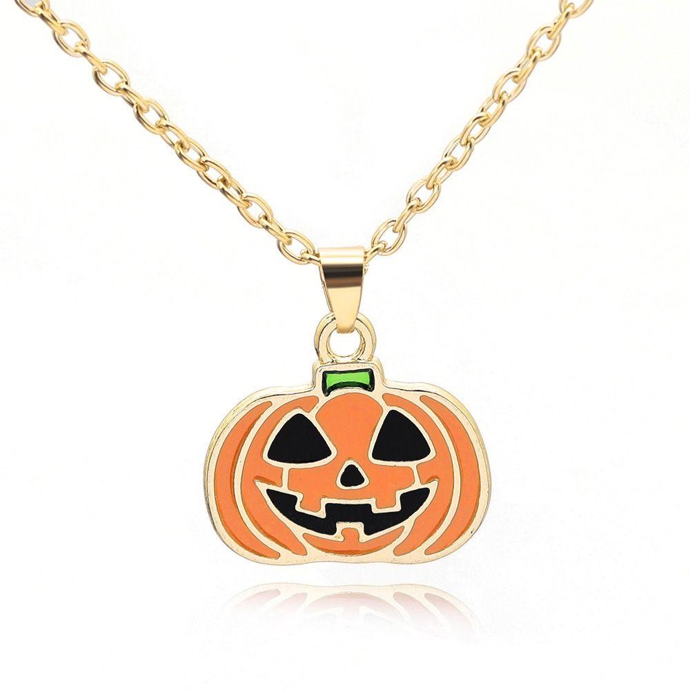 Dripping Oil Pumpkin Pendants Earrings Orange Pumpkin Head Pendant  Festival Party Gifts