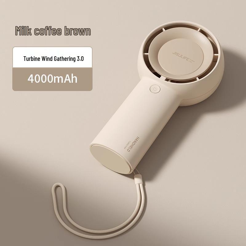 

Portable USB Mini Bladeless Fan for Kids - Rechargeable, Ultra-Quiet, Handheld Turbine Design