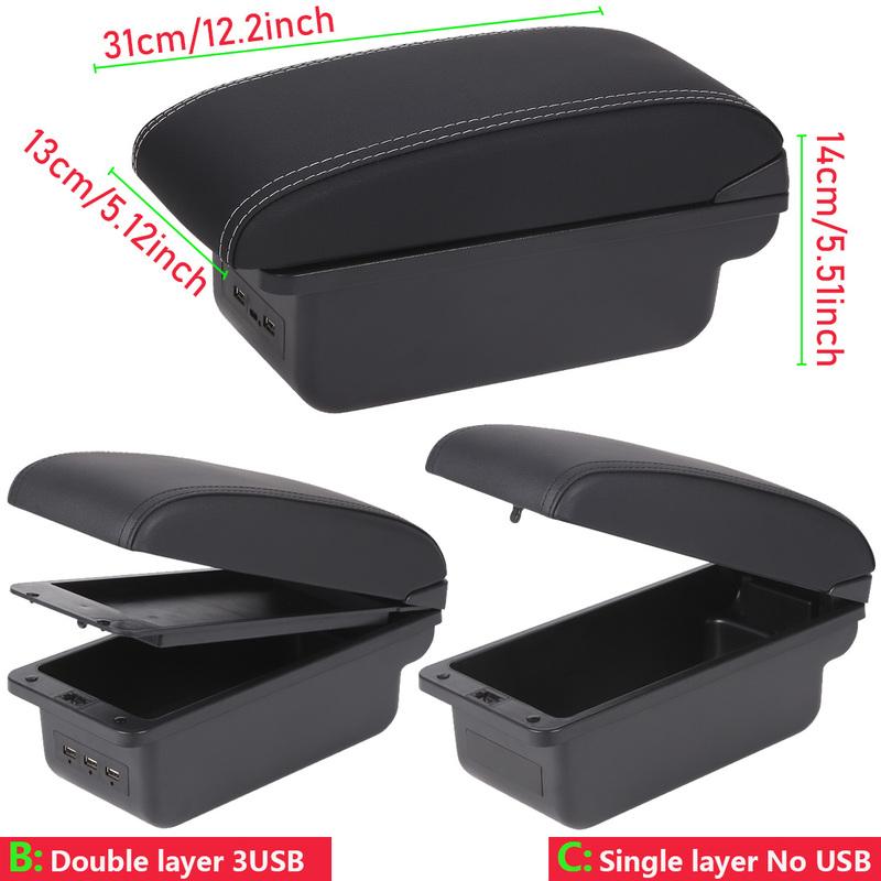 For Volkswagen T-CROSS Armrest Box For Volkswagen TCROSS Car Armrest Storage Box Dedicated Retrofit parts Interior Accessories