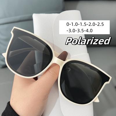 Męskie Okulary Przeciwsłoneczne Do Jazdy Modne Ochrona Oczu UV400 Okulary Korekcyjne Kwadratowe Oprawki Okulary dla Mężczyzn 0-1.0-1.5-4.0