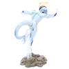 18cm Anime Dragon Ball GK Figure White Frieza Theatrical Version Angel Head Ring Scene Ornament Figure Model Toys