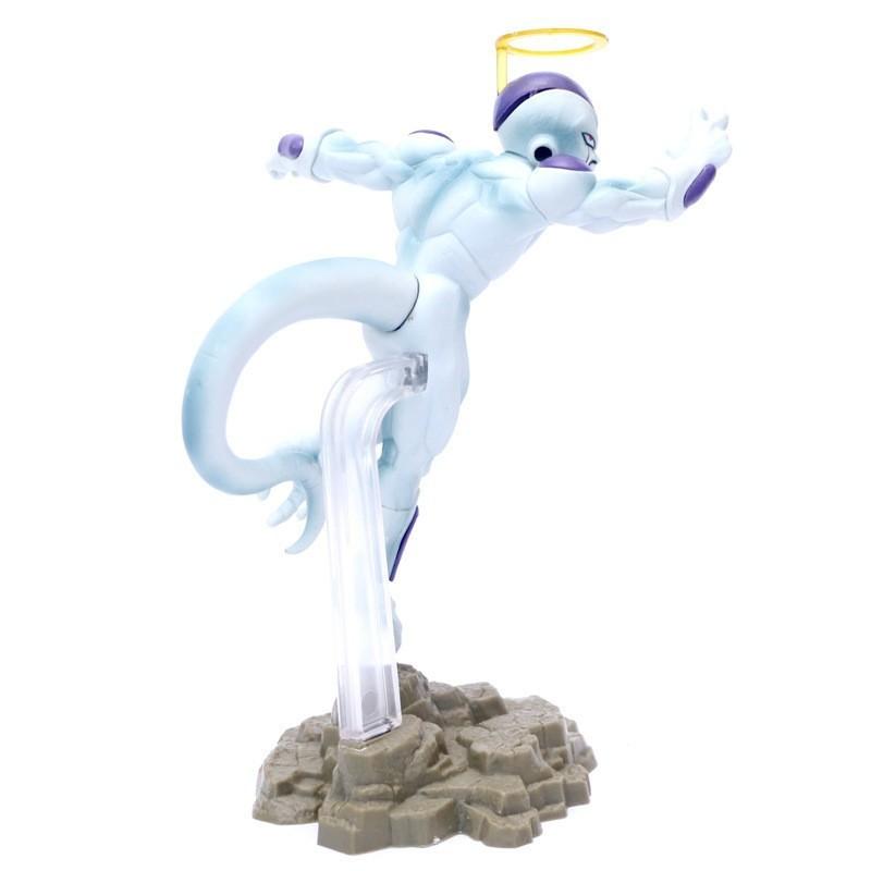 18cm Anime Dragon Ball GK Figure White Frieza Theatrical Version Angel Head Ring Scene Ornament Figure Model Toys