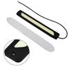 Car LED DRL Daytime Running Light Strip Side Marker License Plate Fog Lamp License Plate Light White Waterproof Car Accessories