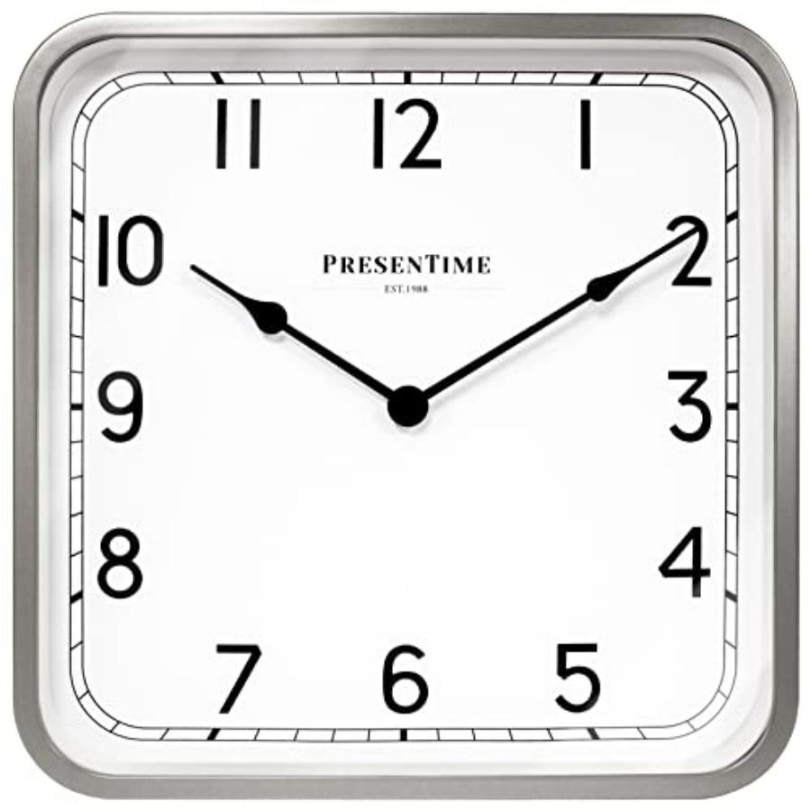 16 Anton Vintage Square Clock Silent