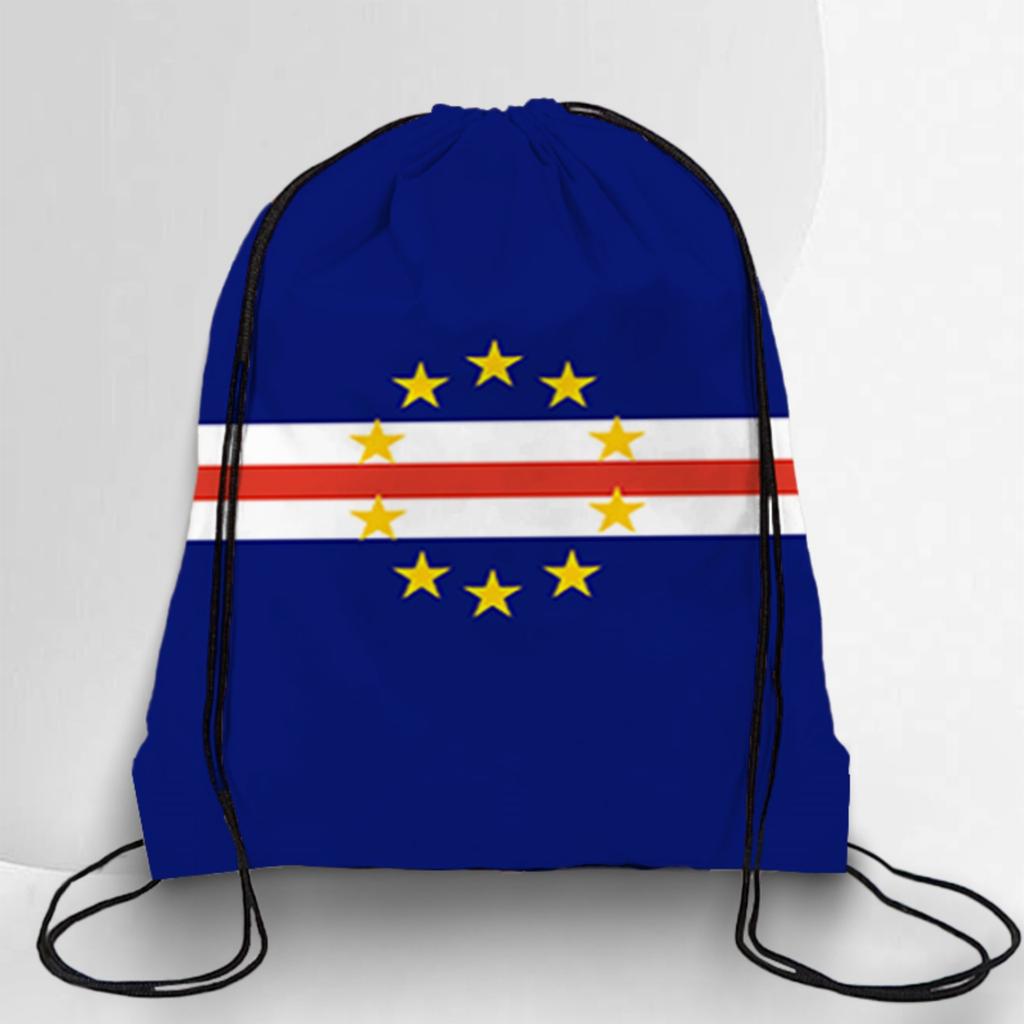 Drawstring Backpack with National Emblem Print Lightweight Portable Storage Bag for Sports Travel School Gym Sackpack