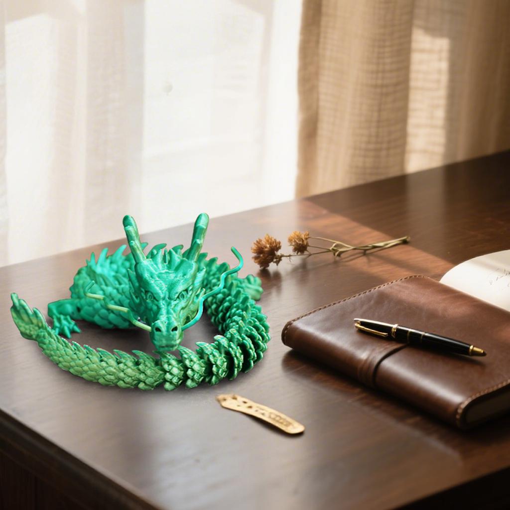 3D Printed Dragon, 60cm Long Chinese Dragon, Movable Dragon Toy, Swingable Flexible Dragon Toy, Suitable For Home Cool Ornaments And Decorations