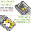 The Best Pill Splitter Ever! American-designed Pill Cutter for Small or Large Pills. Also Functions As a Pill Box. Not Suitable for Small Pills (gray)